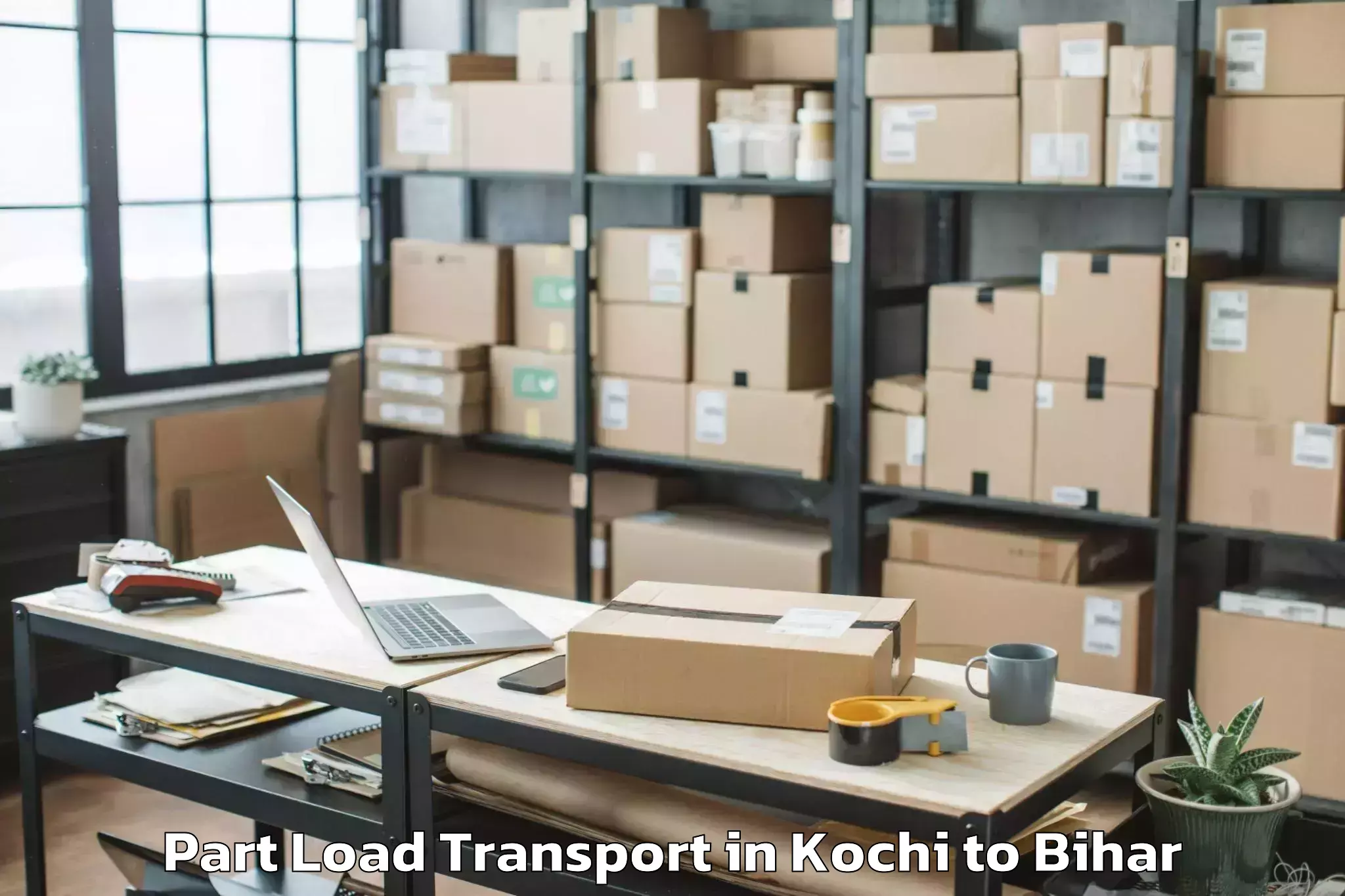 Easy Kochi to Munger Part Load Transport Booking